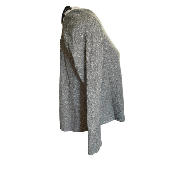 Everleigh Womens Round Neck Sweatshirt Long Sleeve Oversized Size S Gray - Picture 2 of 5